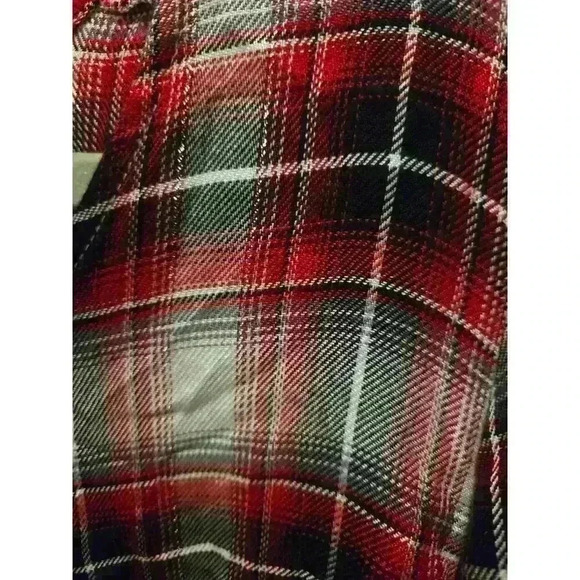 Jane And Delancey Women's 1X Red Plaid Balloon Sleeve Blouse Multicolor - Picture 4 of 11